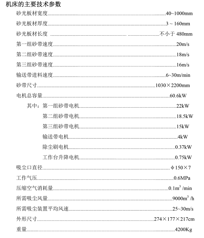 SRRP1000C 宽带砂光机